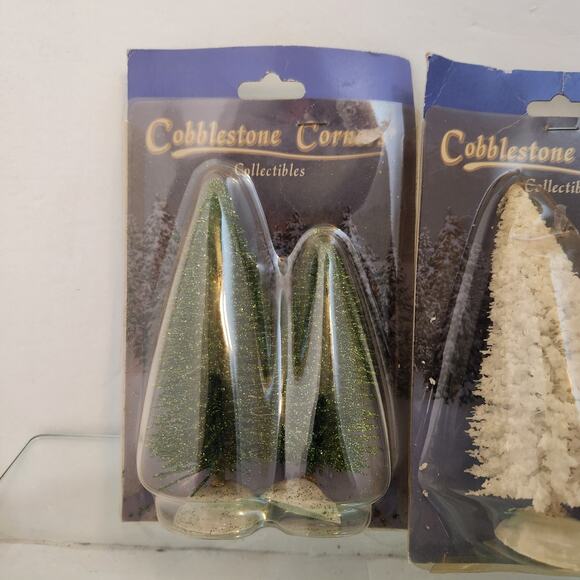 Vintage Christmas Village Tree's NIP - Picture 2 of 3